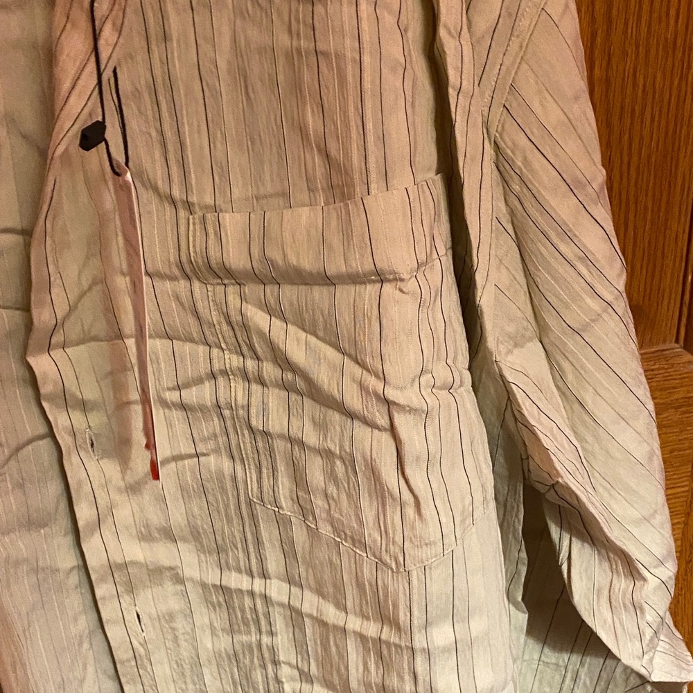 Zara Men's Beige Lightweight Shirt Jacket - Picture 8 of 12